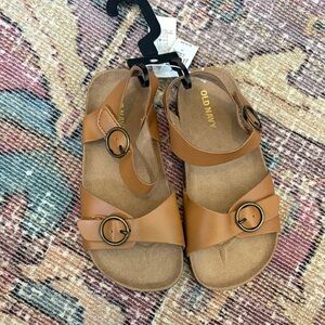 Old Navy Kids Brown Buckle Sandals